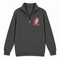 Rider Stealie Premium Unisex Quarter-Zip — Design: Rider University — Charcoal