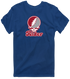 Rider Stealie Premium Unisex T-Shirt — Design: Rider University — Navy