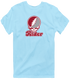 Rider Stealie Premium Unisex T-Shirt — Design: Rider University — Light Blue