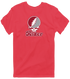 Rider Stealie Premium Unisex T-Shirt — Design: Rider University — Heather Red