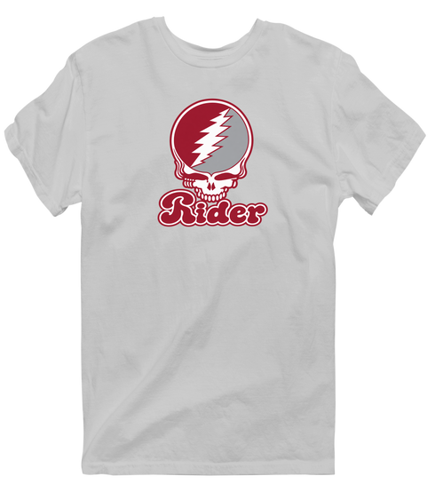 Rider Stealie Premium Unisex T-Shirt — Design: Rider University — Sport Grey