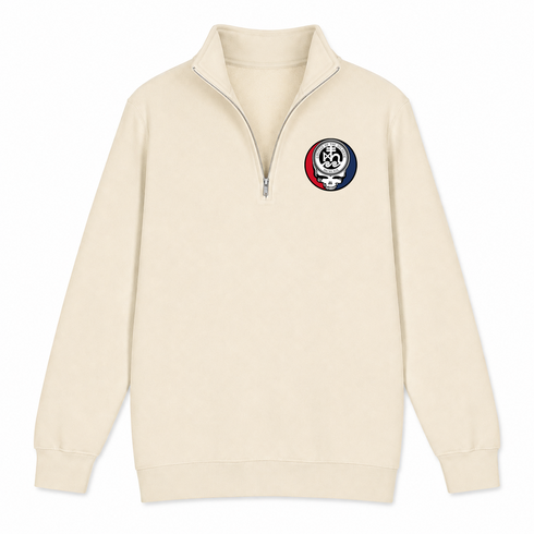 College of the Atlantic - Premium Grateful Dead Quarter-Zip Pullover - Sand - 2