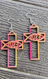 Grateful Dead - 3D Print Christian Cross Faith Earrings Made in America - StealieShop