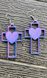 Grateful Dead - 3D Print Christian Cross Faith Earrings Made in America - StealieShop