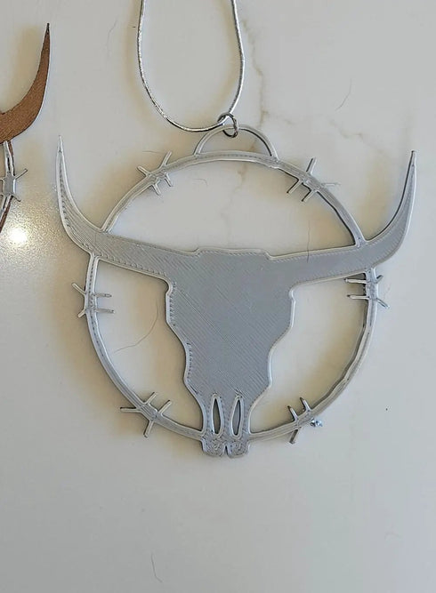 Grateful Dead - 3D Print Longhorn Texas Ranch Western Barbwire Christmas Ornaments Made in America - StealieShop