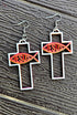 Grateful Dead - 3D Print Christian Cross Faith Earrings Made in America - StealieShop