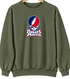 Robert Morris Stealie Premium Unisex Crewneck — Design: Robert Morris University — Military Green