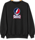Robert Morris Stealie Premium Unisex Crewneck — Design: Robert Morris University — Black