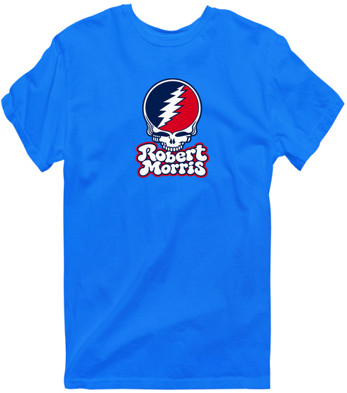 Robert Morris Stealie Premium Unisex T-Shirt — Design: Robert Morris University — Royal