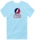 Robert Morris Stealie Premium Unisex T-Shirt — Design: Robert Morris University — Light Blue