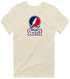 Robert Morris Stealie Premium Unisex T-Shirt — Design: Robert Morris University — Sand