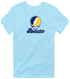 Rochester Stealie Premium Unisex T-Shirt — Design: Rochester University of — Light Blue