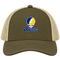 Rochester Stealie Premium Unisex Trucker Cap — Design: Rochester University of — Moss/Khaki