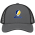 Rochester Stealie Premium Unisex Trucker Cap — Design: Rochester University of — Charcoal/Black