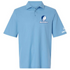 Rockefeller Stealie Premium Unisex Polo — Design: Rockefeller University — Blue