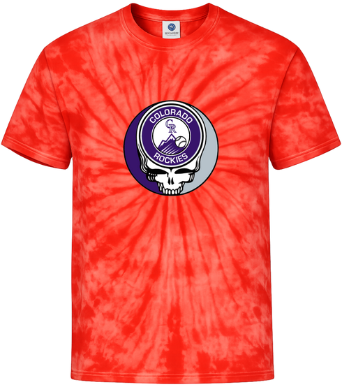 Rockies Stealie Tie-Dye T-Shirt