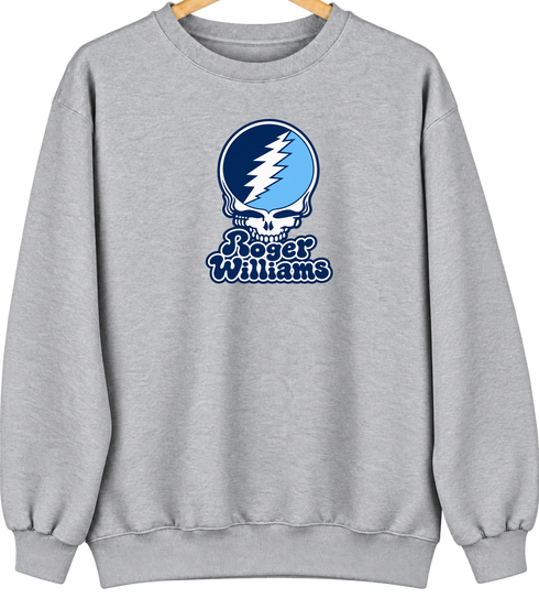 Roger Williams Stealie Premium Unisex Crewneck — Design: Roger Williams University — Sport Grey