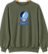 Roger Williams Stealie Premium Unisex Crewneck — Design: Roger Williams University — Military Green