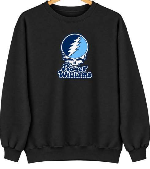 Roger Williams Stealie Premium Unisex Crewneck — Design: Roger Williams University — Black