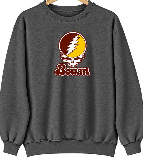 Rowan Stealie Premium Unisex Crewneck — Design: Rowan University — Dark Heather