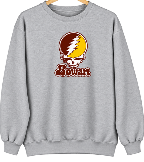 Rowan Stealie Premium Unisex Crewneck — Design: Rowan University — Sport Grey