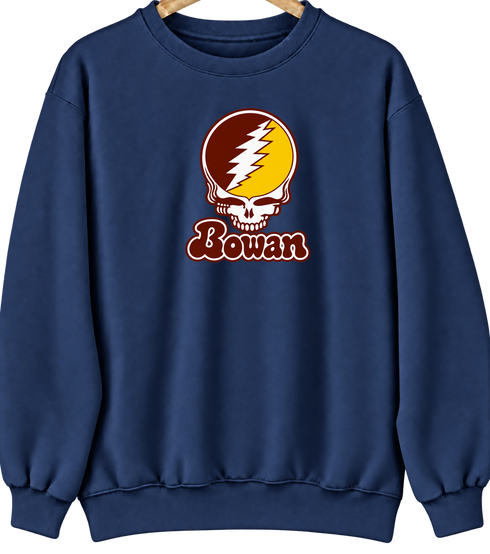 Rowan Stealie Premium Unisex Crewneck — Design: Rowan University — Navy