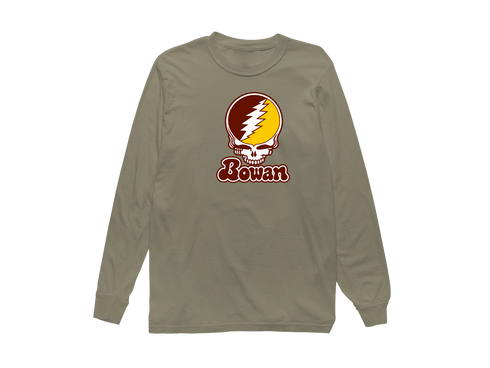 Rowan Stealie Premium Unisex Long-Sleeve — Design: Rowan University — Sandstone