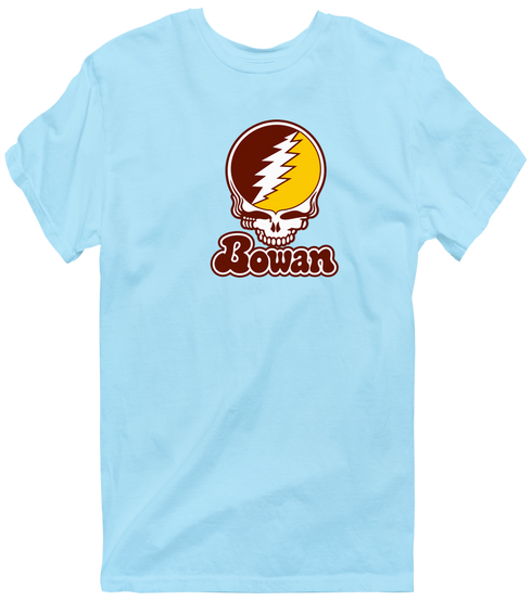 Rowan Stealie Premium Unisex T-Shirt — Design: Rowan University — Light Blue