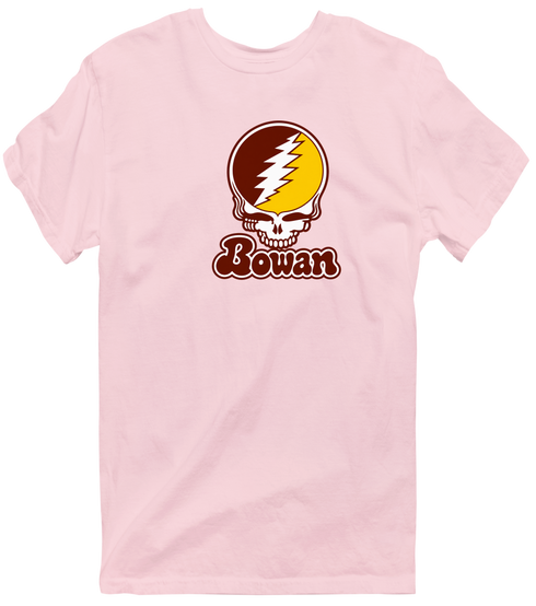 Rowan Stealie Premium Unisex T-Shirt — Design: Rowan University — Light Pink