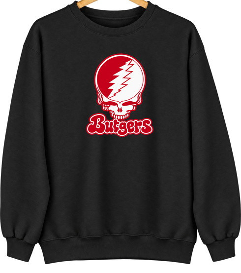 Rutgers Stealie Premium Unisex Crewneck — Design: Rutgers University — Black