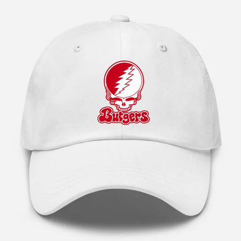Rutgers Stealie Premium Unisex Dad Hat — Design: Rutgers University — White