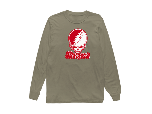 Rutgers Stealie Premium Unisex Long-Sleeve — Design: Rutgers University — Sandstone