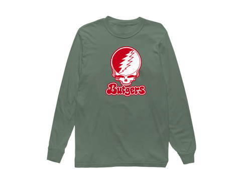 Rutgers Stealie Premium Unisex Long-Sleeve — Design: Rutgers University — Light Green