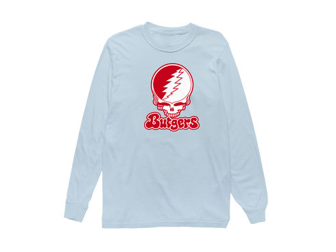 Rutgers Stealie Premium Unisex Long-Sleeve — Design: Rutgers University — Chambray