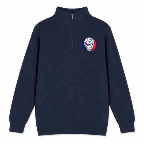 St Francis - Premium Grateful Dead Quarter-Zip Pullover - Navy - 3
