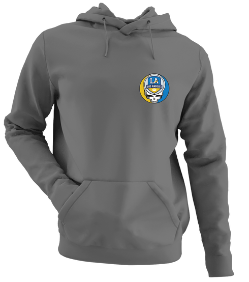 Los Angeles Football - Premium Grateful Dead Left Chest Hoodie - Charcoal - 8