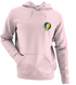 George Mason University - Premium Grateful Dead Left Chest Hoodie - Light Pink