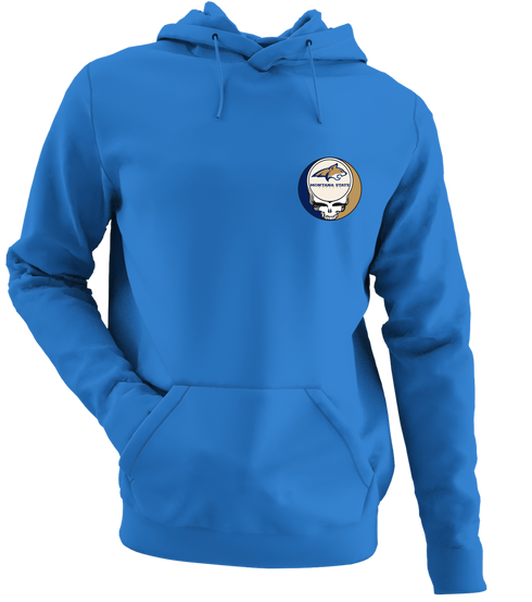 Montana State University - Premium Grateful Dead Left Chest Hoodie - Royal