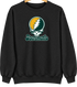 Sacramento Baseball Stealie Grateful Dead Crewneck — Sacramento Athletics — Black