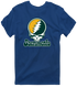 Sacramento Baseball Stealie Grateful Dead T-Shirt — Sacramento Athletics — Navy
