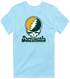 Sacramento Baseball Stealie Grateful Dead T-Shirt — Sacramento Athletics — Light Blue