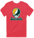 Sacramento Baseball Stealie Grateful Dead T-Shirt — Sacramento Athletics — Heather Red