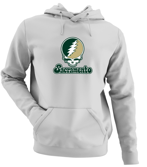 Sacramento Stealie Premium Unisex Hoodie — Design: Sacramento State — Sport Grey