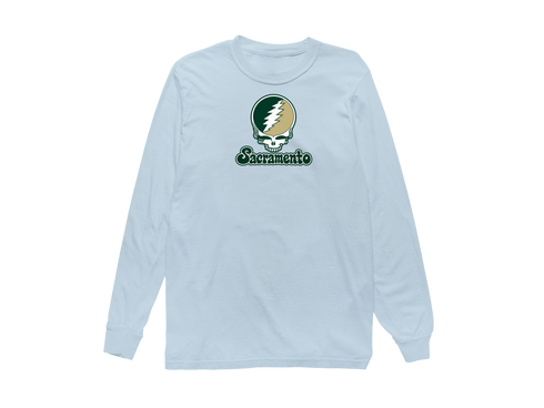 Sacramento Stealie Premium Unisex Long-Sleeve — Design: Sacramento State — Chambray