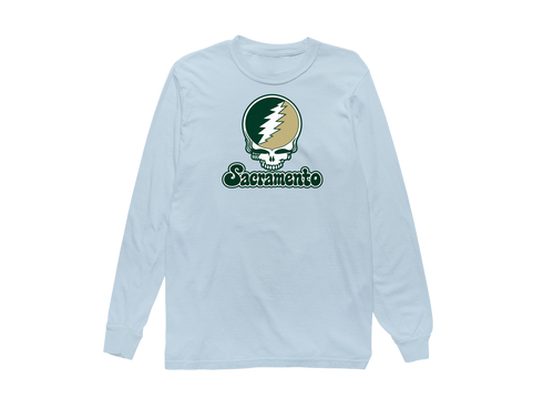 Sacramento Stealie Premium Unisex Long-Sleeve — Design: Sacramento State — Chambray