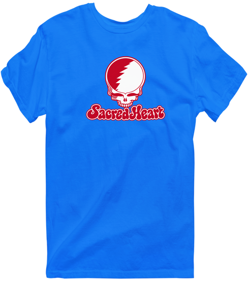 Sacred Heart Stealie Premium Unisex T-Shirt — Design: Sacred Heart University — Royal