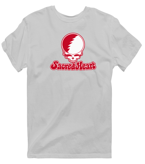 Sacred Heart Stealie Premium Unisex T-Shirt — Design: Sacred Heart University — Sport Grey