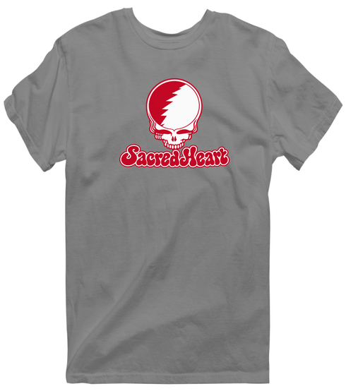 Sacred Heart Stealie Premium Unisex T-Shirt — Design: Sacred Heart University — Dark Heather