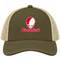 Sacred Heart Stealie Premium Unisex Trucker Cap — Design: Sacred Heart University — Moss/Khaki