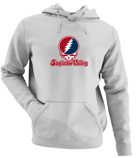 Saginaw Valley Stealie Premium Unisex Hoodie — Design: Saginaw Valley State University — Sport Grey